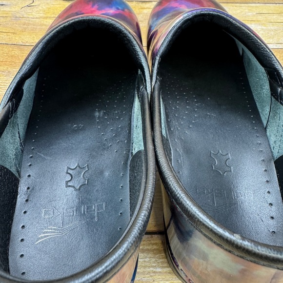 Dansko Clogs Womens 40 EU (9.5-10) Multicolor Leather Professional Nursing Y2K - Picture 10 of 16